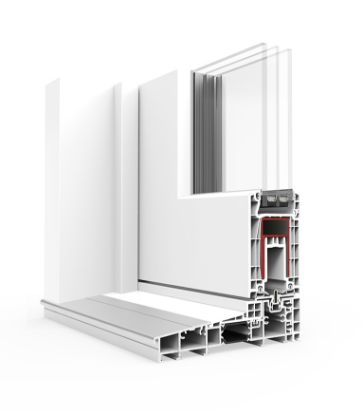 Imagen de Corredera Elevable Cortizo E-170 Blanca 350x220 cm con Climalit Planitherm 4S y Herraje G-U (APERTURA POR LA IZQUIERDA)